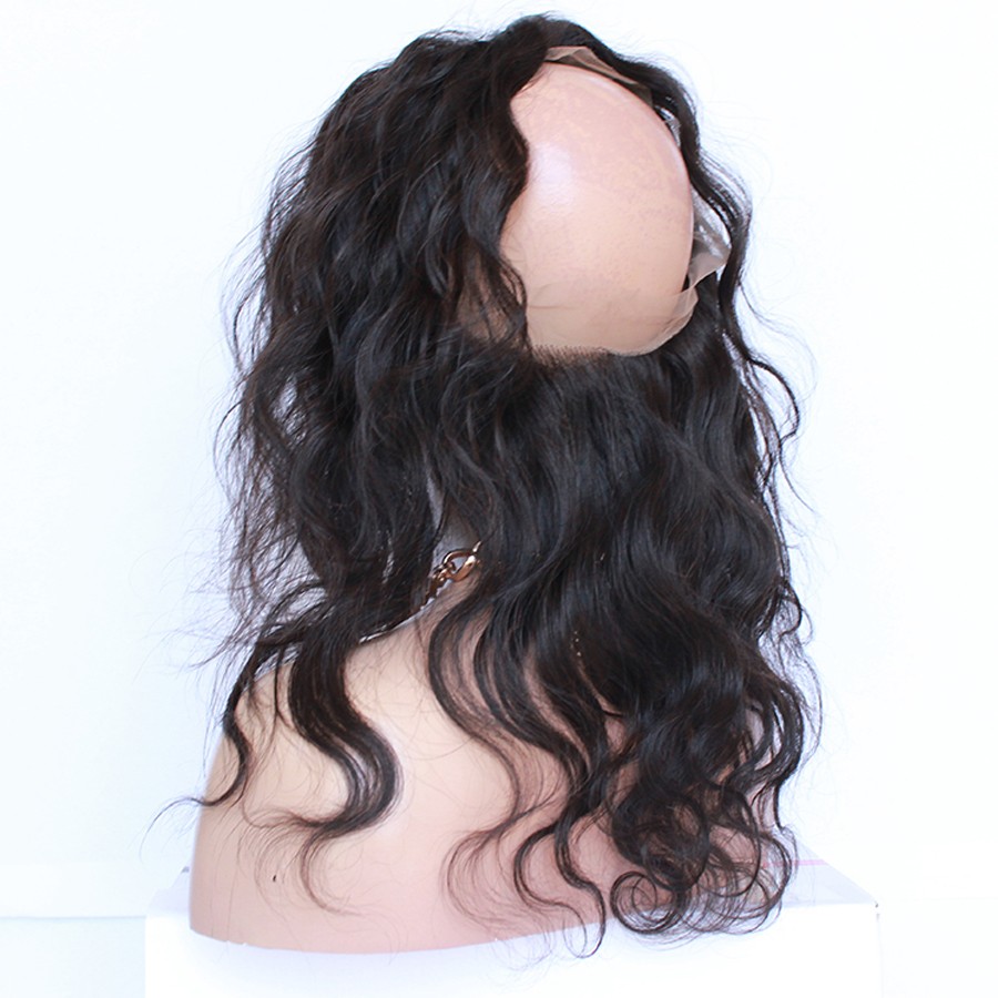 HOT sale natural Hair Closure  frontal wig with 360 full lace Human Hair Wigs