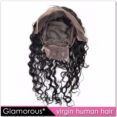 top quality virgin human hair frontal with lace for brazilian hair